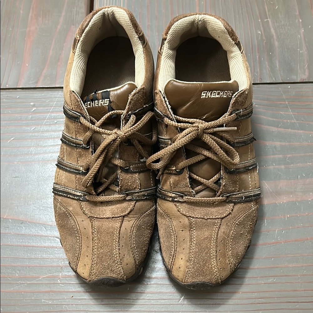 Skechers Brown Suede Athletic Shoes size 8.5